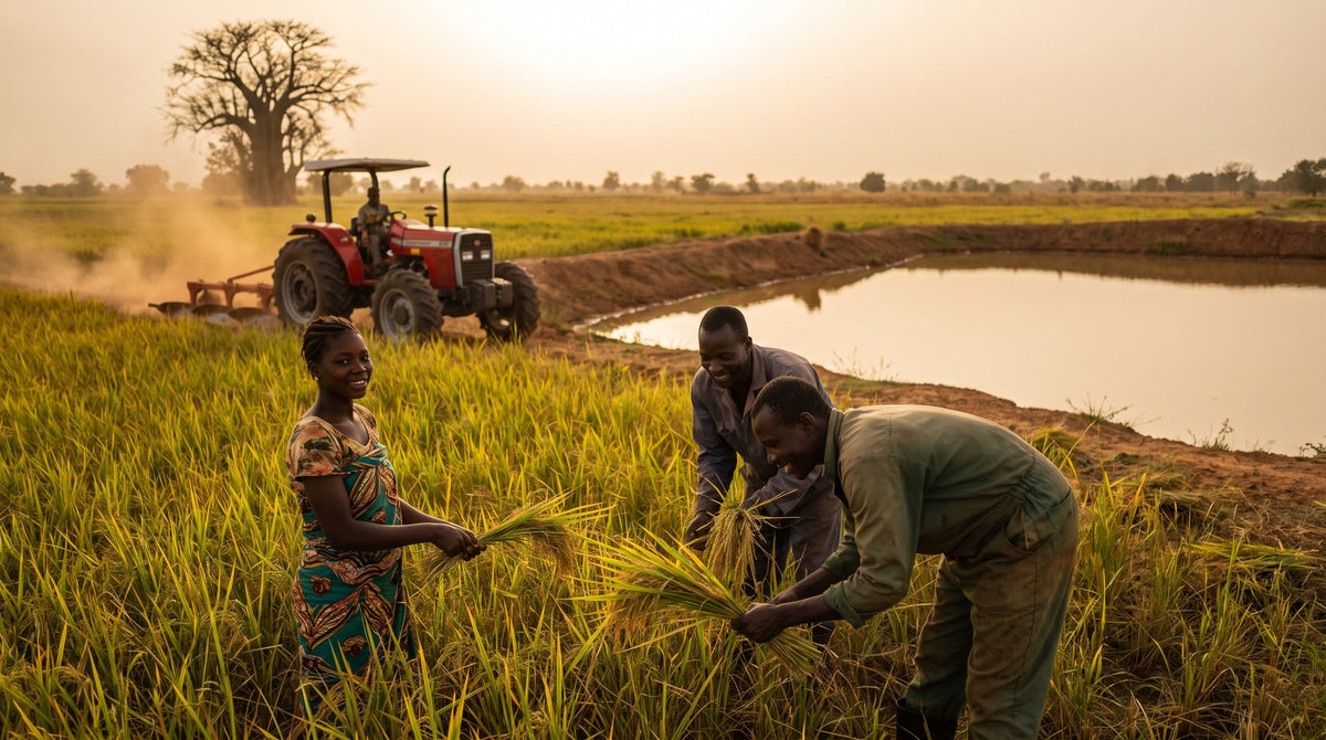 Burkina Faso Farmers Harvesting Food